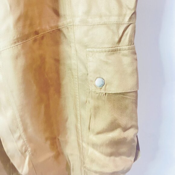 Cinq à Sept “Tous Les Jours” Satin Cargo Pants – Beige, Size L, Made in China - Picture 5 of 17